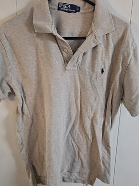 Ralph Lauren Polo Shirt in Beige with Navy Pony